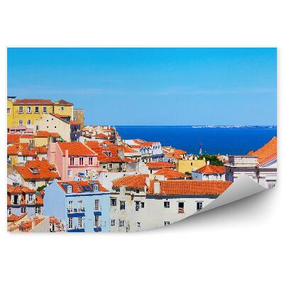 Fototapeta na stenu Staré mesto lisabon západ slnka oceán