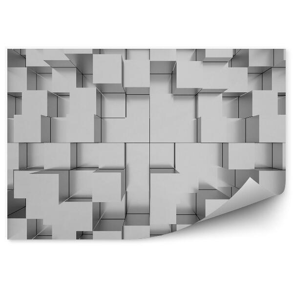 Fototapeta 3D mozaika biela