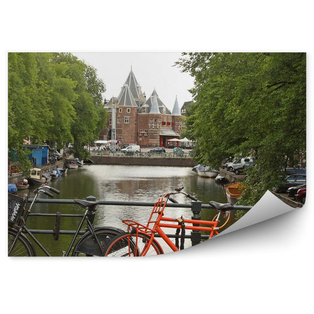 Fototapeta na stenu Bicykle Kanál Mesto