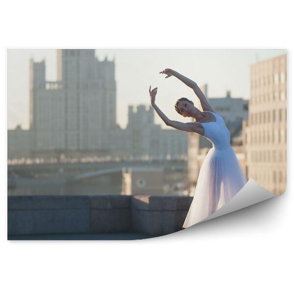 Fototapeta na stenu Baletka Tancuje Moskovské Mestské Budovy