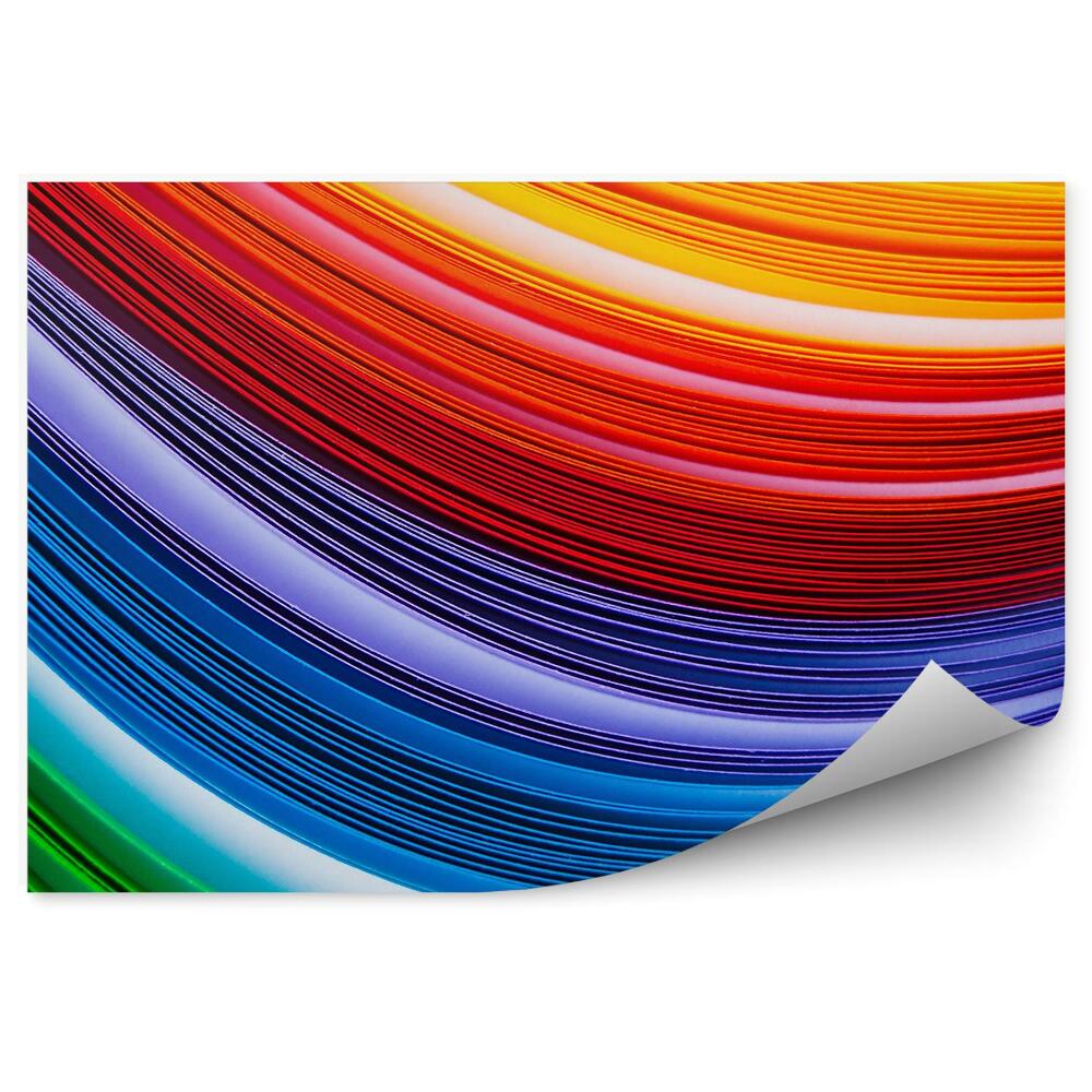 Fototapeta Dúhové Farebné Papierové Vlny