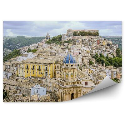 Fototapeta na stenu Ragusa Ibla Sicília stromy les obloha mraky cesta