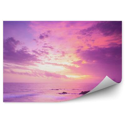 Fototapeta na stenu Oceán Skaly Západ Slnka Obloha