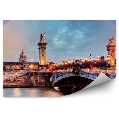 Fototapeta na stenu Most Alexandra Iii Paríž Sekvencia Mraky Dúha