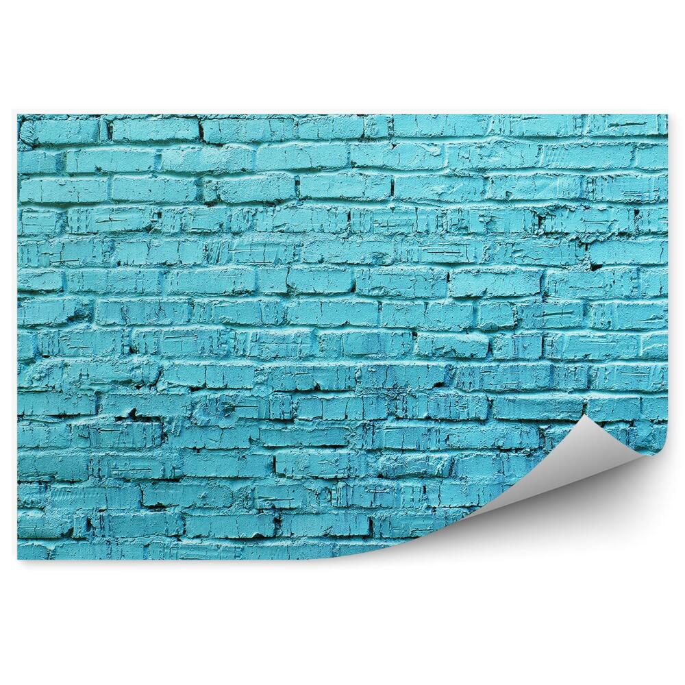 Fototapeta Svetlomodré tehlové murivo