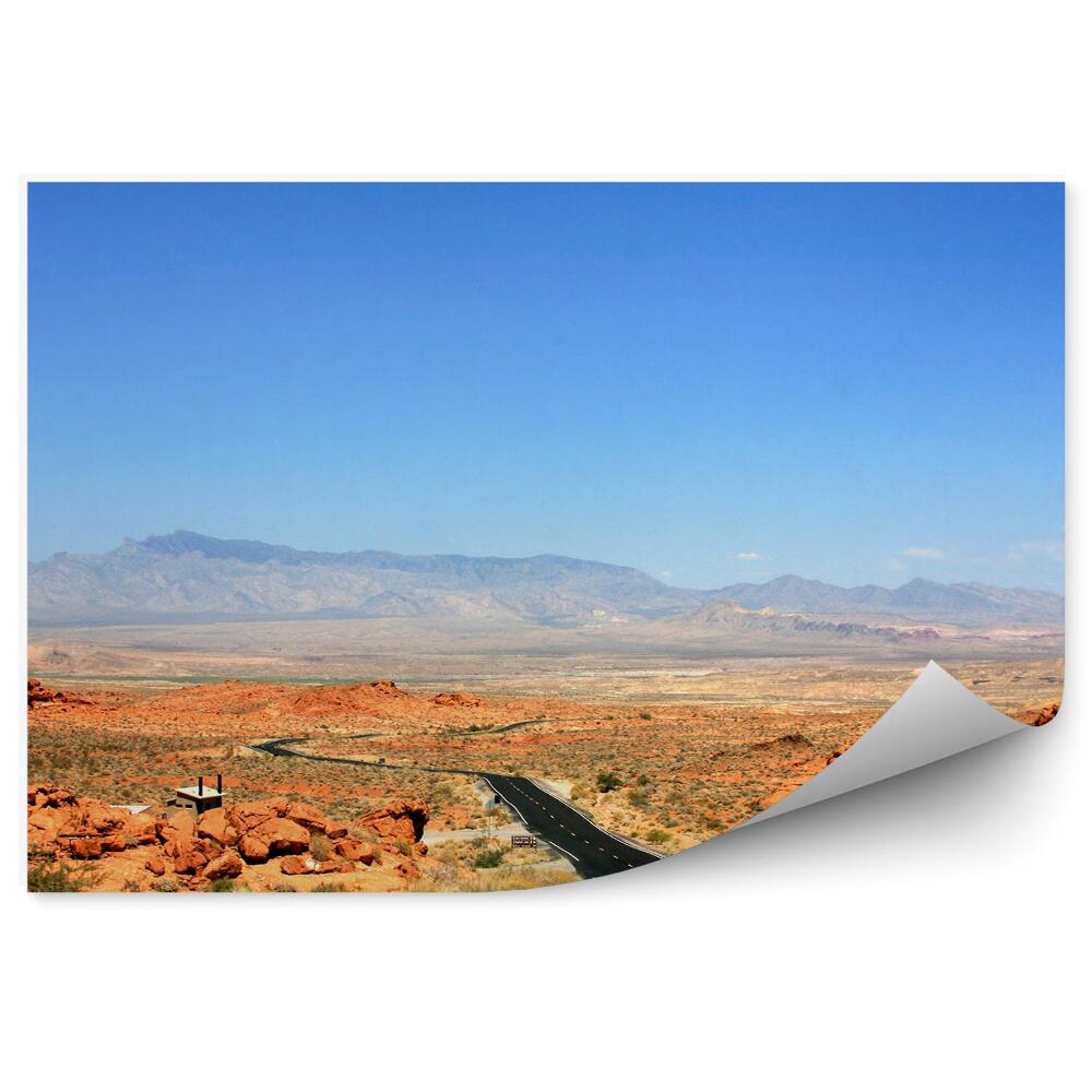 Fototapeta na stenu Nevada Prázdna Cesta Vozovka Skaly