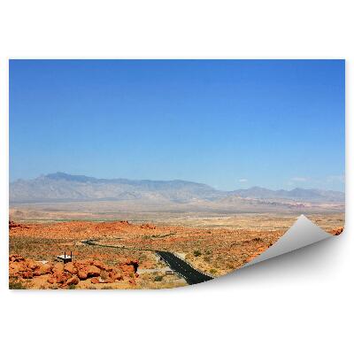 Fototapeta na stenu Nevada Prázdna Cesta Vozovka Skaly