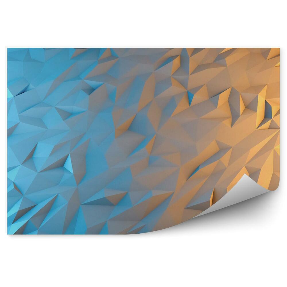 3d fototapeta 3d trojuholníky na pozadí