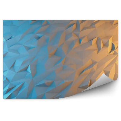 3d fototapeta 3d trojuholníky na pozadí