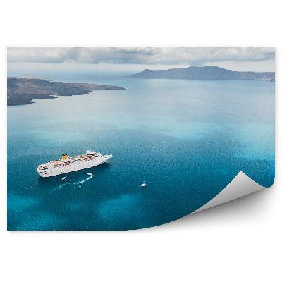 Fototapeta na stenu Jachta Loď More Hora Kopec Obloha Mraky