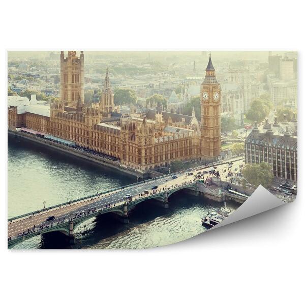 Fototapeta Westminsterský palác Big Ben most cez Temžu Londýn