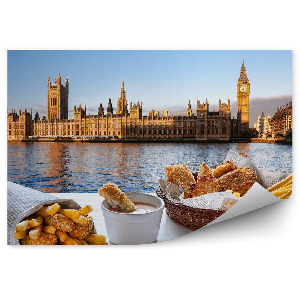 Fototapeta Big Ben Londýn Jedlo Výhľad Na Rieku