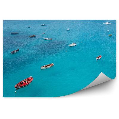 Fototapeta Farebné Lode Modrá Voda Ostrov