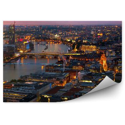 Fototapeta na stenu Londýn západ slnka farebné svetlá budovy panoráma mesta západ slnka
