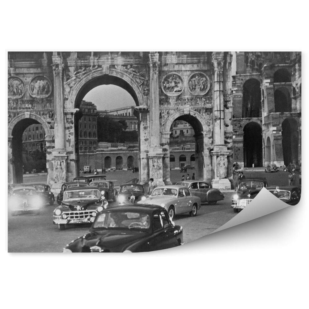 Fototapeta na stenu Čiernobiela Fotografia Mesta Pouličné Autá