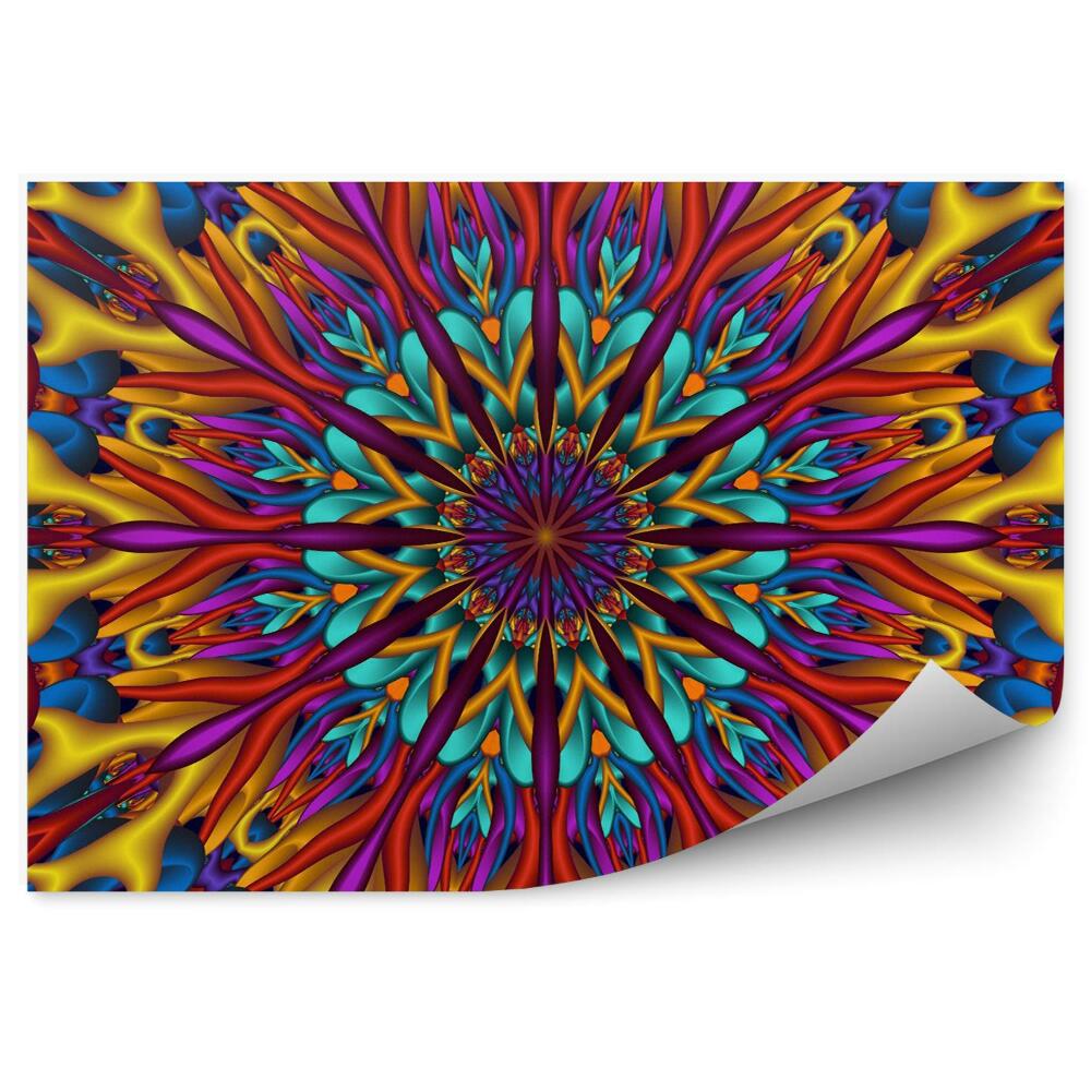 3d fototapeta Farebné lesklé 3d mandaly