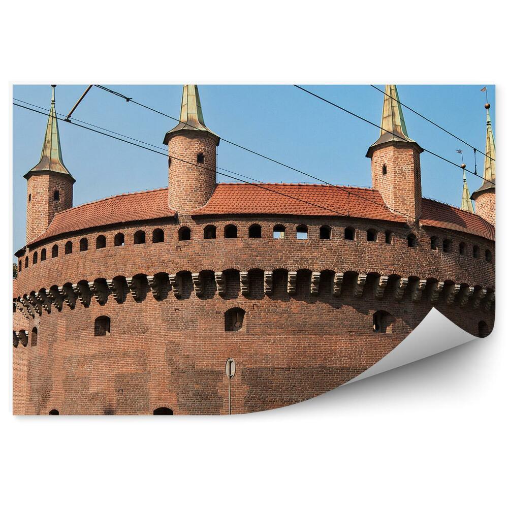 Fototapeta Barbakan Krakov stromy