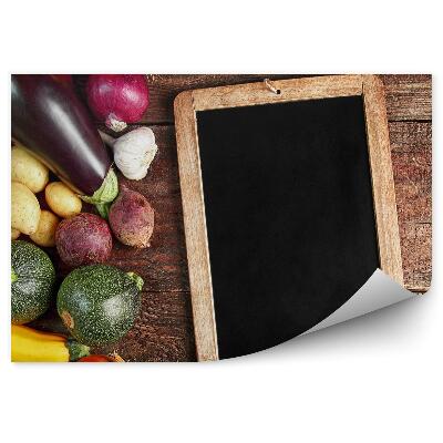 Fototapeta Kompozícia čerstvá zelenina drevo