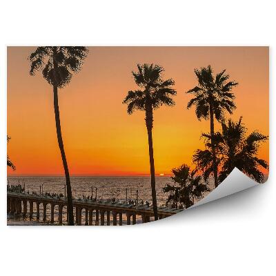 Fototapeta Jamajka pláž vysoké palmy more