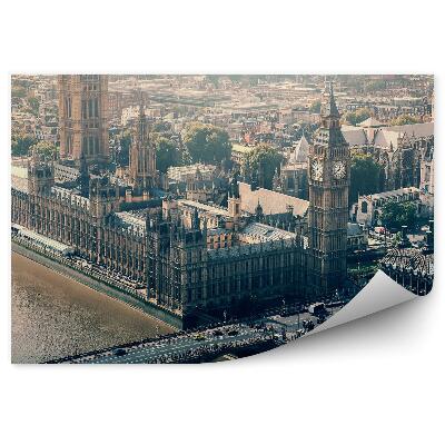 Fototapeta na stenu Westminsterský palác Big Ben most nad riekou Temža Londýn