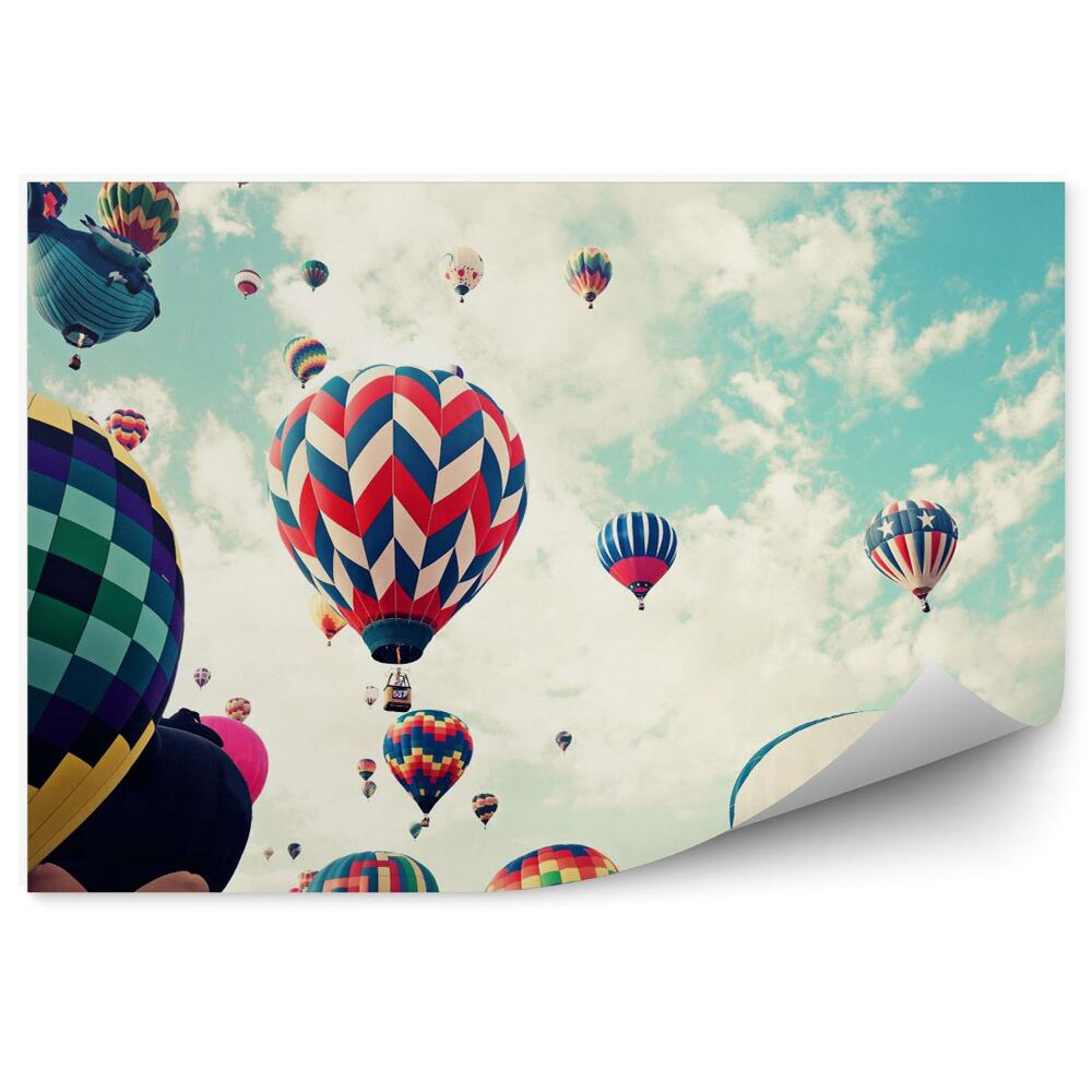 Fototapeta na stenu Balóny v lete, vintage