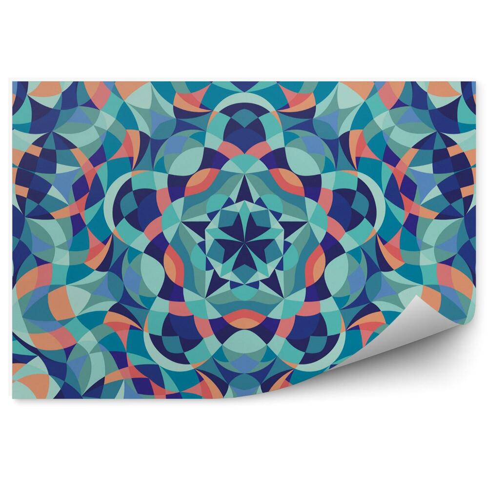 Fototapeta Kaleidoskop geometrických farebných vzorov