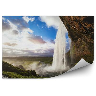 Fototapeta Vodopád pri západe slnka