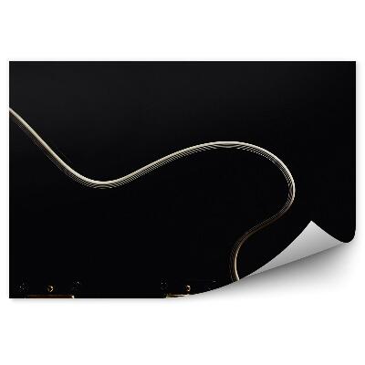 Fototapeta na stenu Elektrická gitara čierne struny hudobník