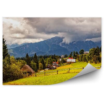 Fototapeta na stenu Horské Chaty Tatra Vysoké Hory Plot Mraky