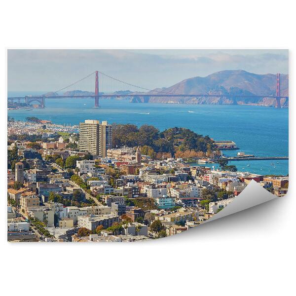 Fototapeta na stenu Golden Gate budovy more stromy obloha San Francisco
