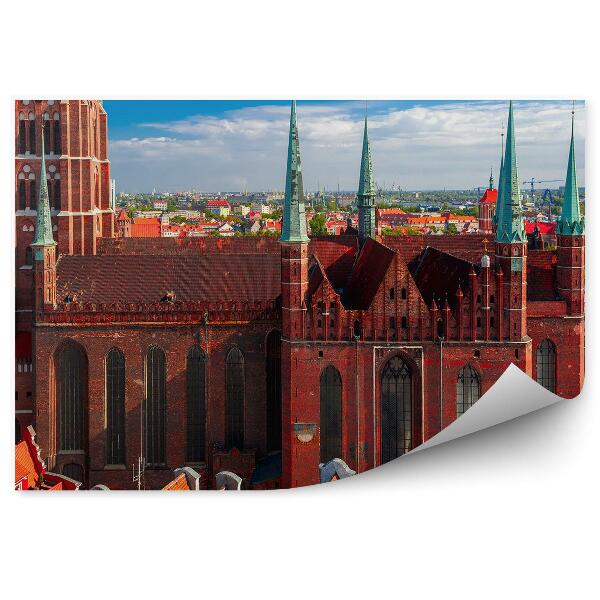 Fototapeta na stenu Kostol Panny Márie gdanské budovy obloha mraky