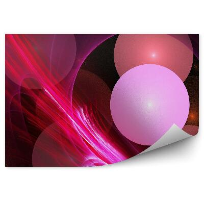 Fototapeta Ružové červené gule vlny