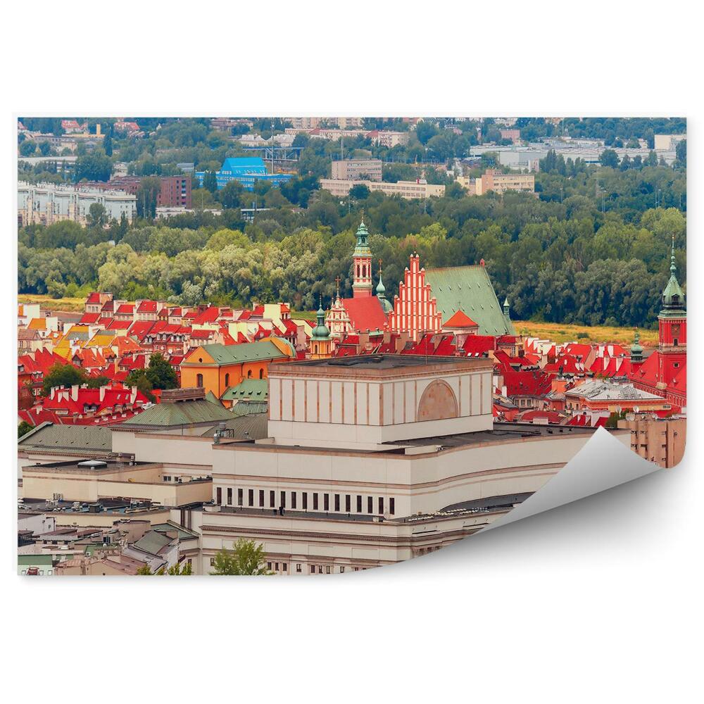 Fototapeta na stenu Pohľad na staré moderné mesto Varšava