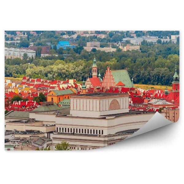 Fototapeta na stenu Pohľad na staré moderné mesto Varšava