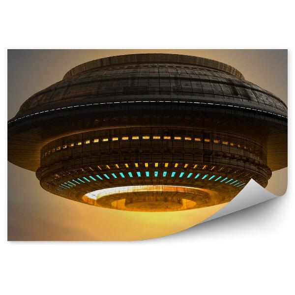 Fototapeta na stenu Ufo 3d Vesmírna Loď Obloha Svetlo