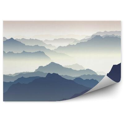 Fototapeta Horizontálna ilustrácia súmraku v horách