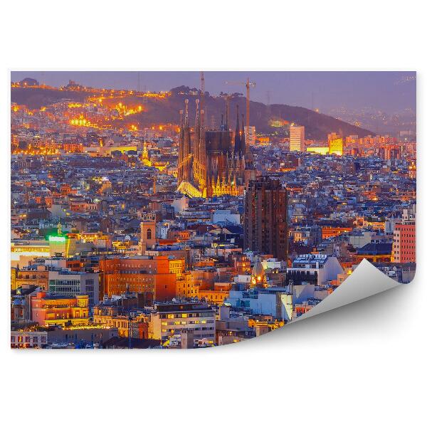 Fototapeta Sagra Familia panoráma Barcelony