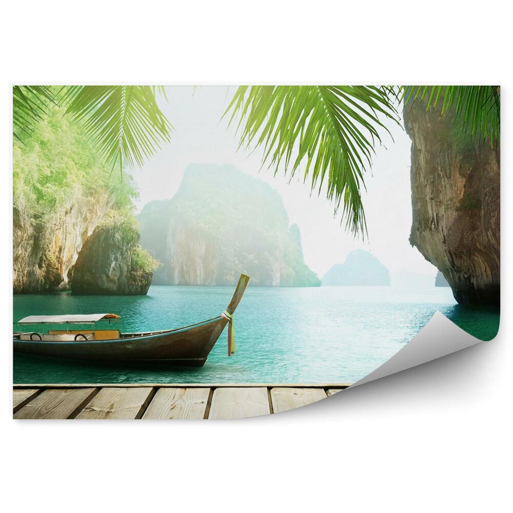 Fototapeta Loď Most Pohľad Skaly Voda