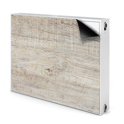 Dekoračný magnetický kryt na radiátor Svetlé drevené dosky s textúrou