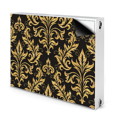 Dekoračný magnet na radiátor Zlatý barokový damaskový vzor