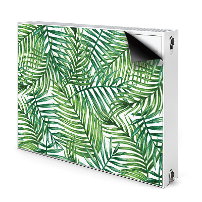 Dekoračný magnetický kryt na radiátor Tropické palmové listy