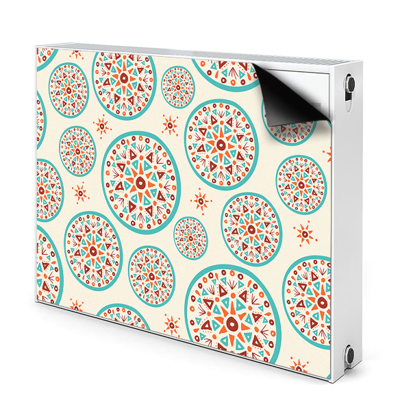 Dekoračný magnet na radiátor Kaleidoskopické kruhové geometrické vzory