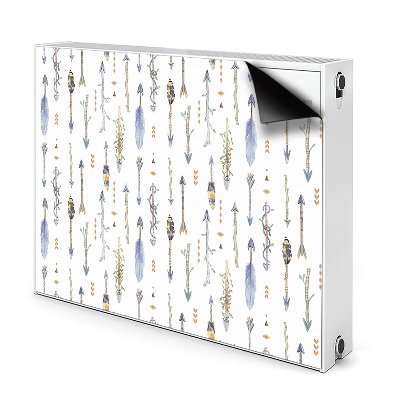 Dekoračný magnet na radiátor Šípy a pierka v boho štýle