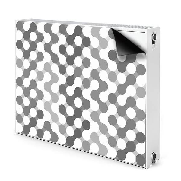 Dekoračný magnet na radiátor Retro geometrický vlnitý vzor