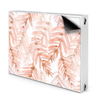 Dekoračný magnetický kryt na radiátor Akvarelové pastelové listy