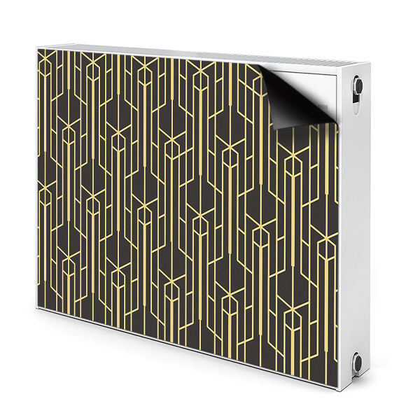 Dekoračný magnet na radiátor Geometrický art deco vzor