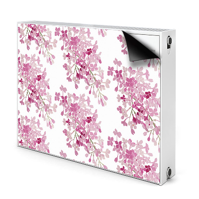 Dekoračný magnetický kryt na radiátor Kvetinový vzor s ružovými kvetmi