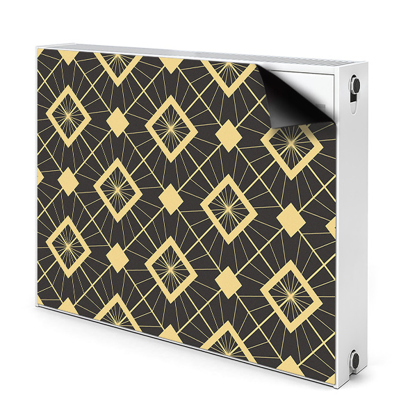 Dekoračný magnet na radiátor Art Deco geometrický diamantový vzor