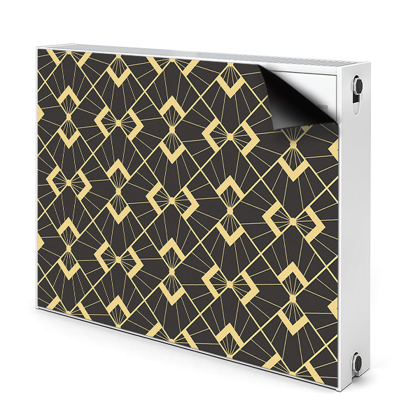 Dekoračný magnet na radiátor Art Deco geometrický vzor