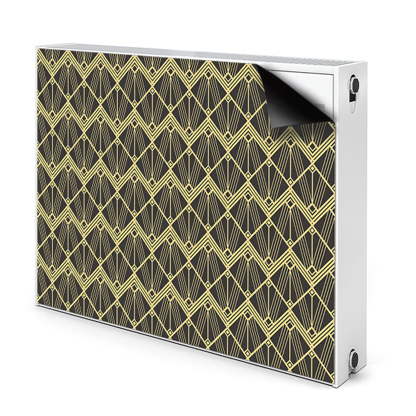 Dekoračný magnetický kryt na radiátor Art Deco geometrický vzor